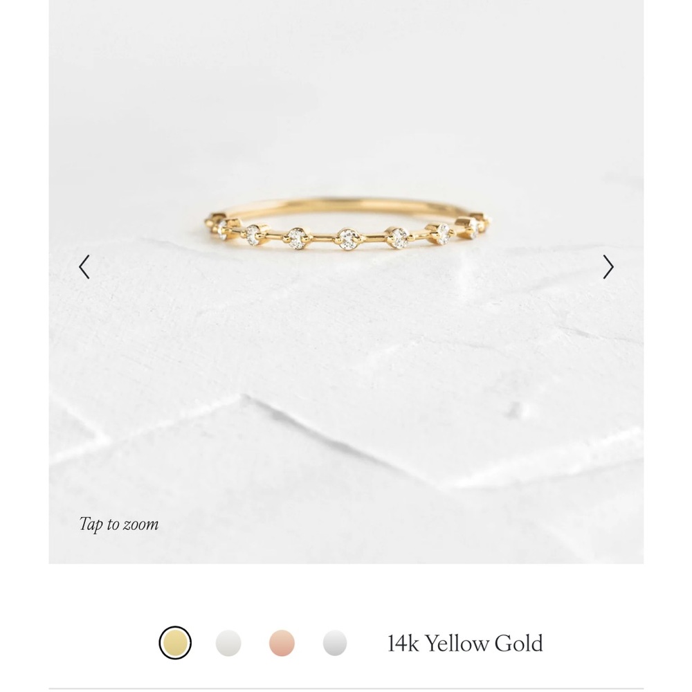 Melanie Casey 14k Gold Diamond Band